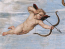 Detail of Fresco Depicting Cupid In Flight